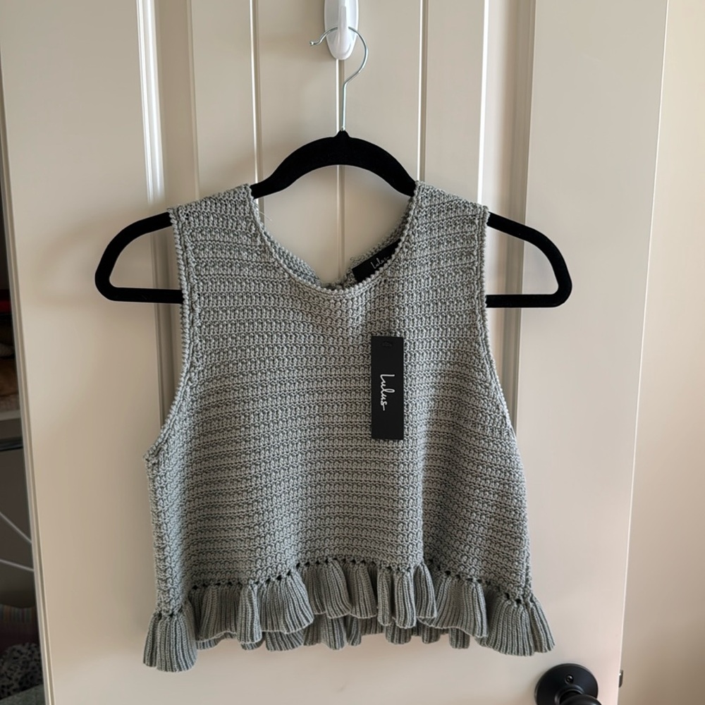 Lulu’s Sweater Cropped Tank